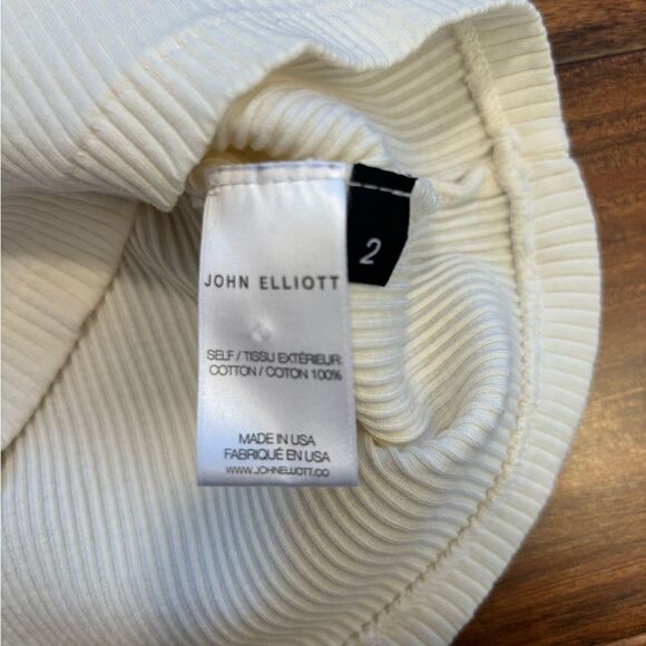 John Elliott cream ribbed sleeveless dress - Picture 5 of 5